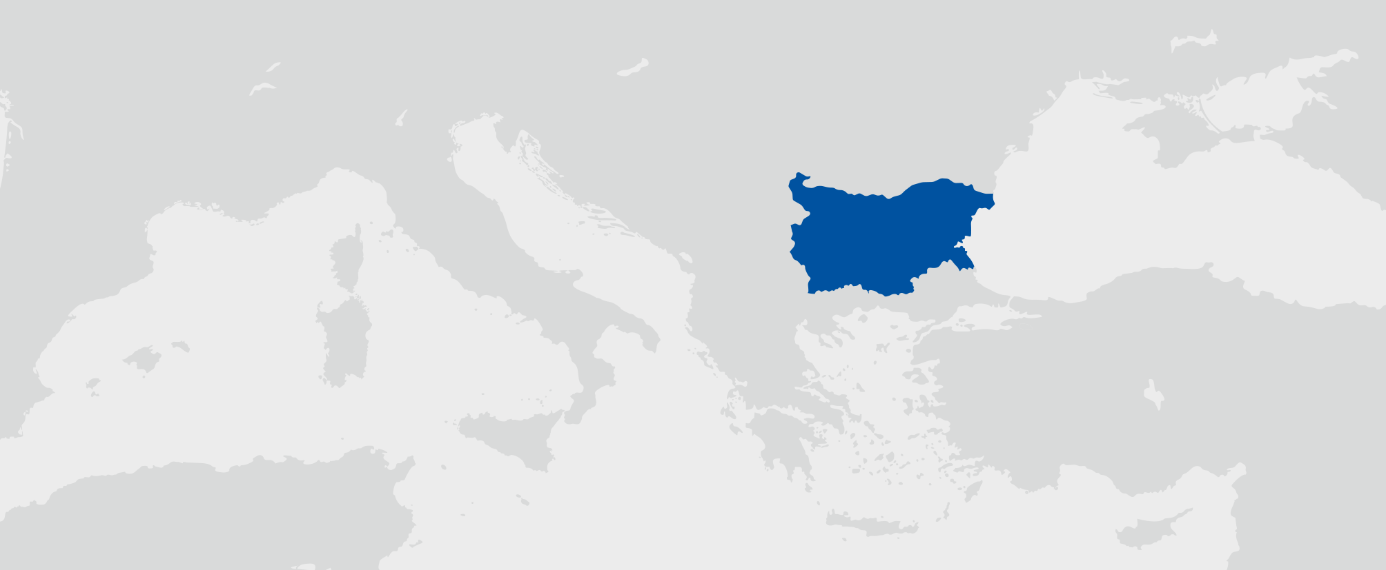 Bulharsko - umístění na mapě
