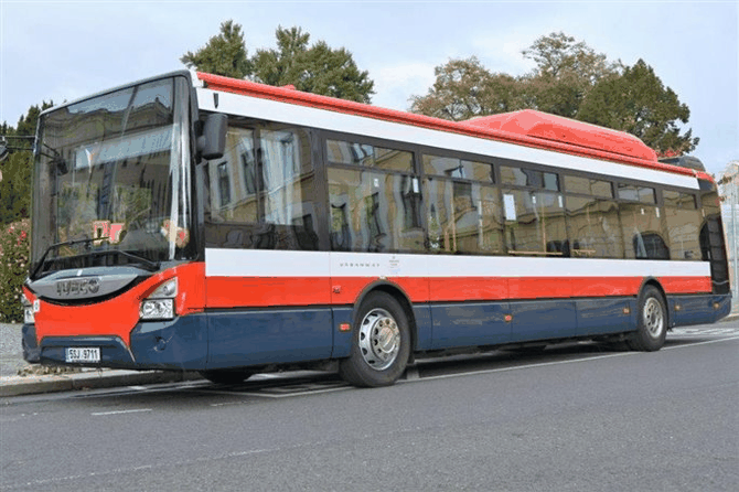 Autobus MHD Mlad Boleslav. Ilustran foto