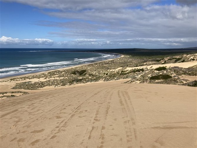 Dragon Dune, nejdel a nejvt sandboardingov drha v Jihoafrick republice. Foto Martin vejk