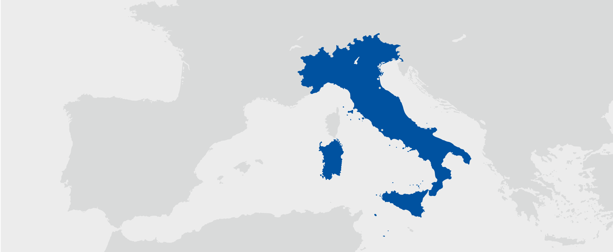 Itálie - umístění na mapě