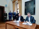 Podpis smlouvy o vybudovn pravny vody pro Velk boleveck rybnk
