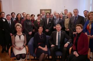 Meeting of the EU ambassadors with the Speaker of the Saeima