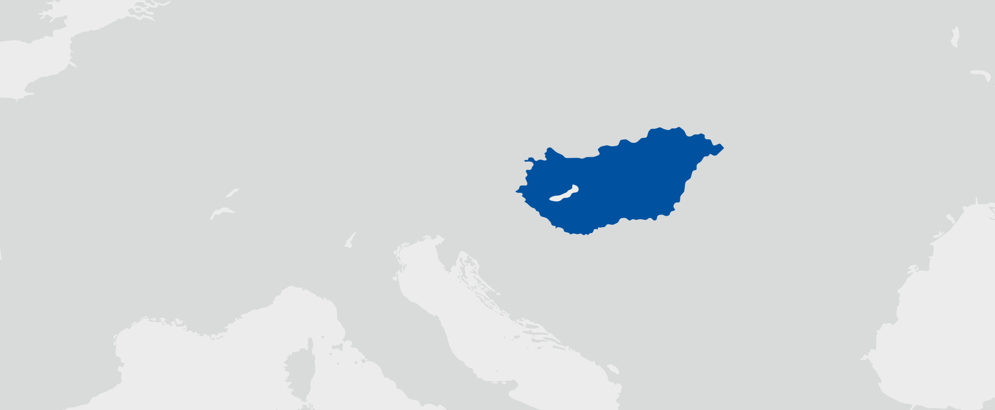Maďarsko - umístění na mapě