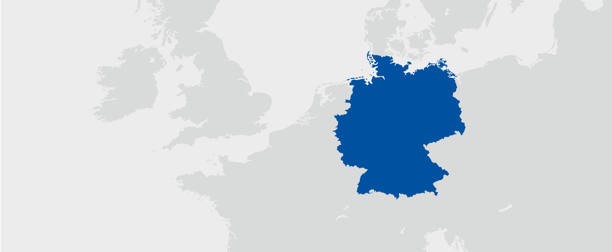 Německo - umístění na mapě