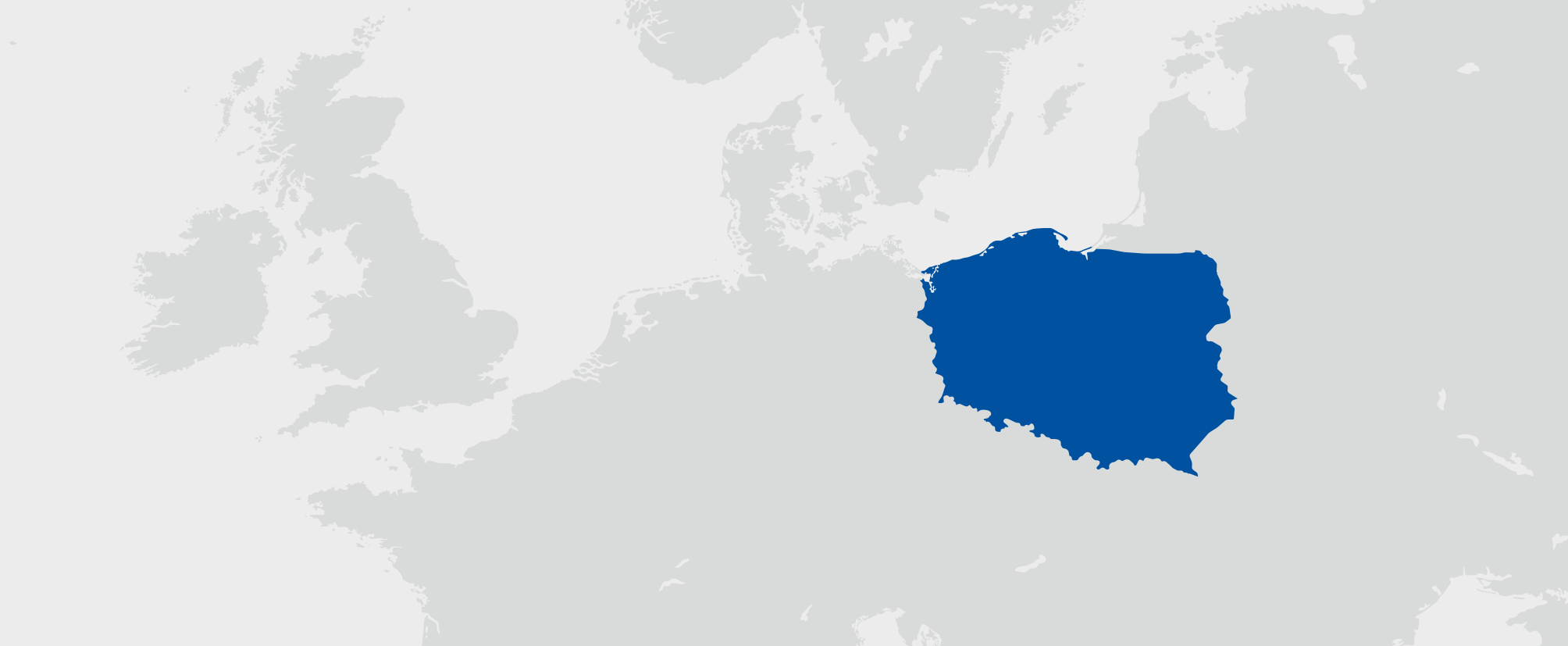 Polsko - umístění na mapě