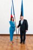 Meeting of the President of the Speaker Markta Pekarova Adamov with the President of the Estonian Parliament Lauri Hussar.
