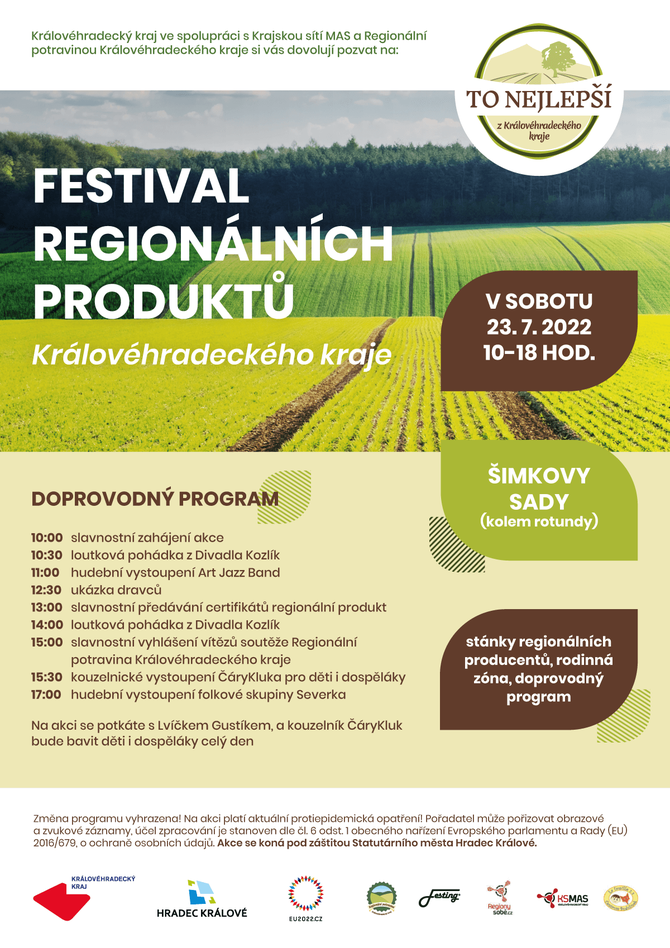 Krlovhradeck kraj ve spoluprci s hospodskou komorou pod Festival regionlnch produkt 