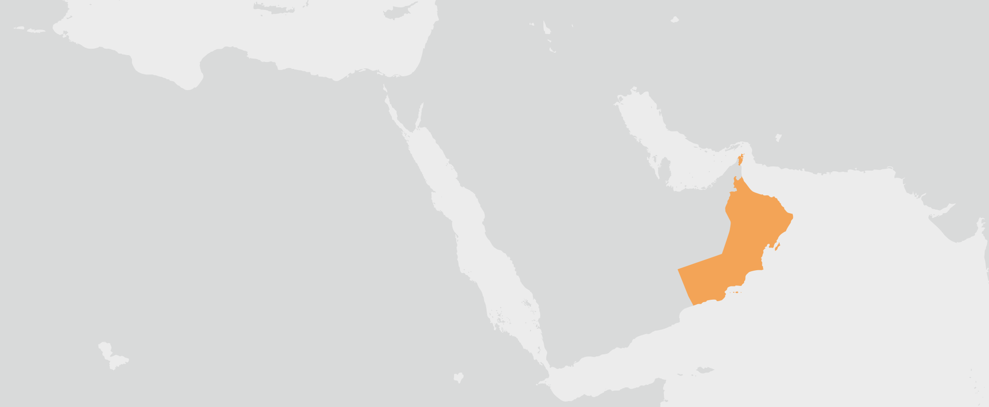 Omán - umístění na mapě