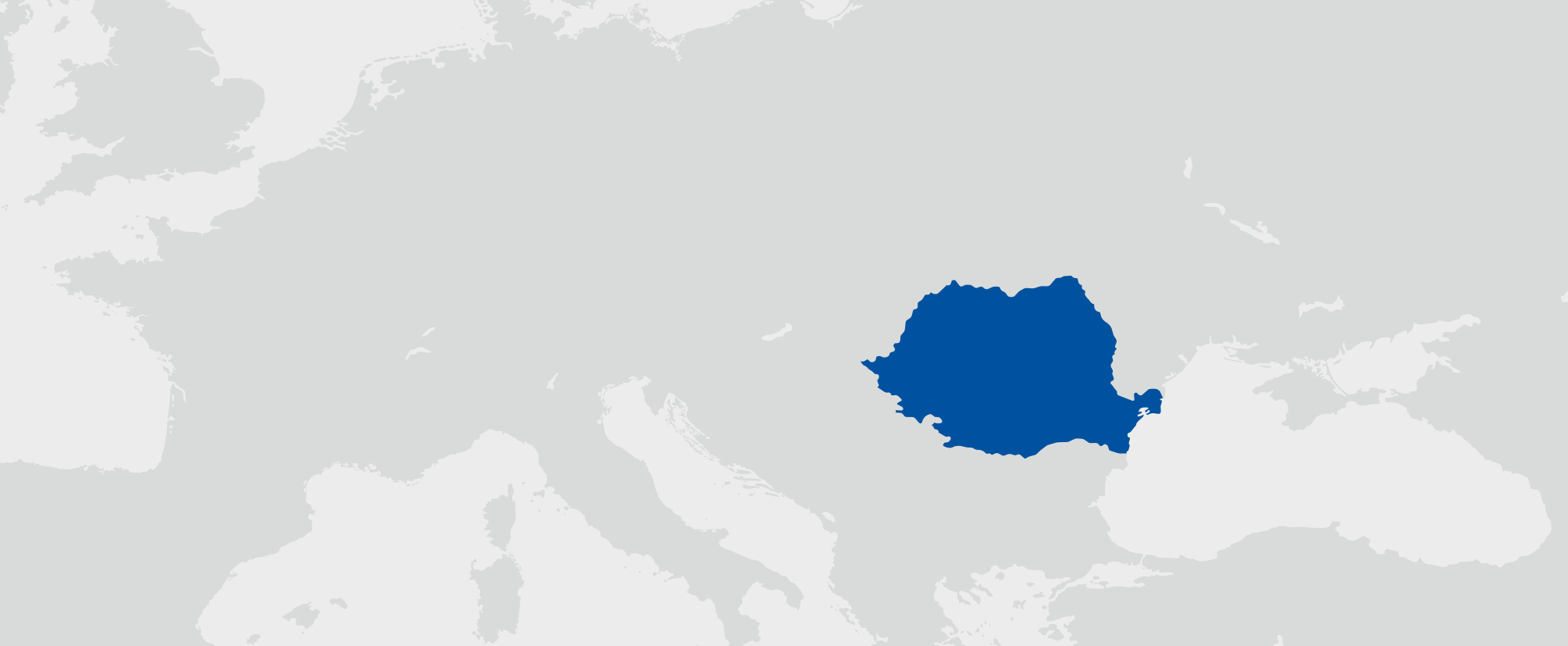 Rumunsko - umístění na mapě