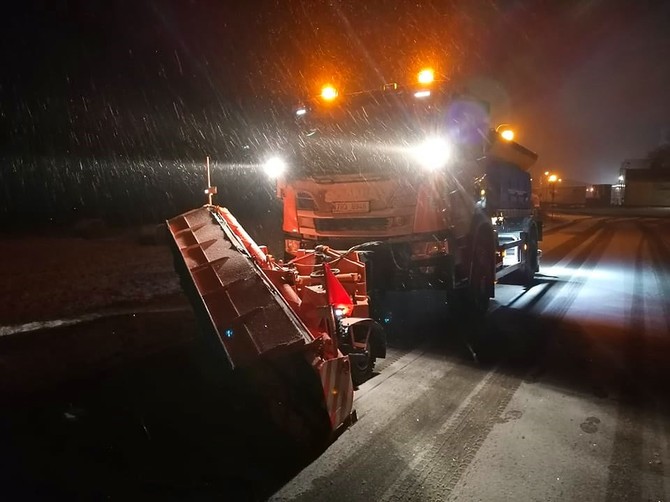 Silničáři při údržbě za první víkend zimní sezony najeli téměř 22 tisíc kilometrů
