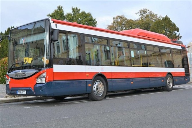 Autobus MHD. Ilustran foto