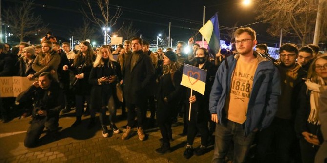 Studenti MU uspodali pochod k rusk ambasd v Brn. 