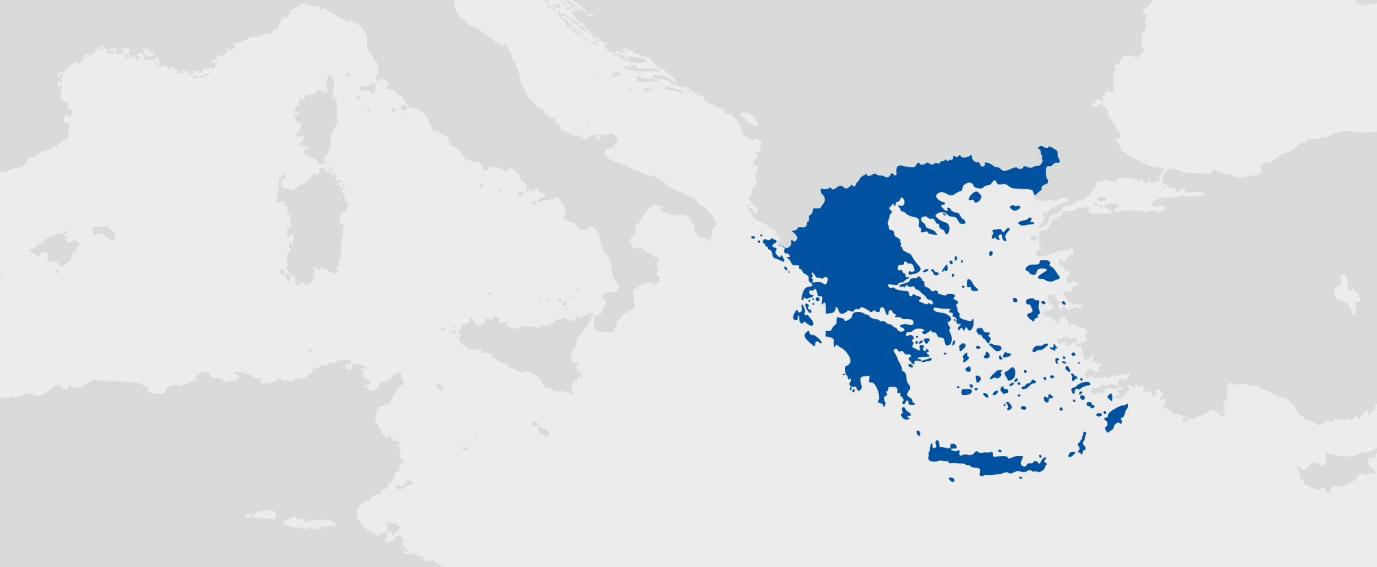 Řecko - umístění na mapě