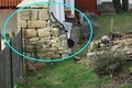 Zbytky vnitnch hradeb msta v zahradch dom na Perntnskm nmst