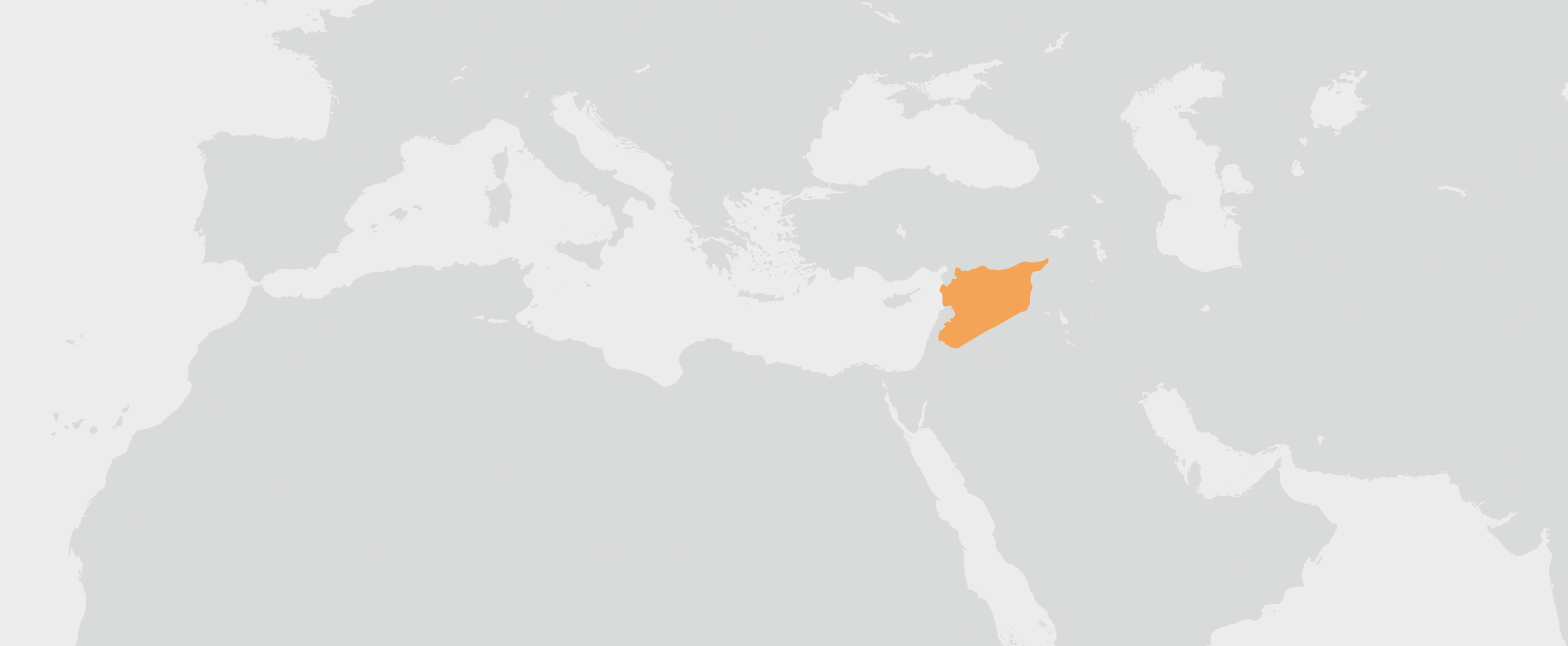 Sýrie - umístění na mapě