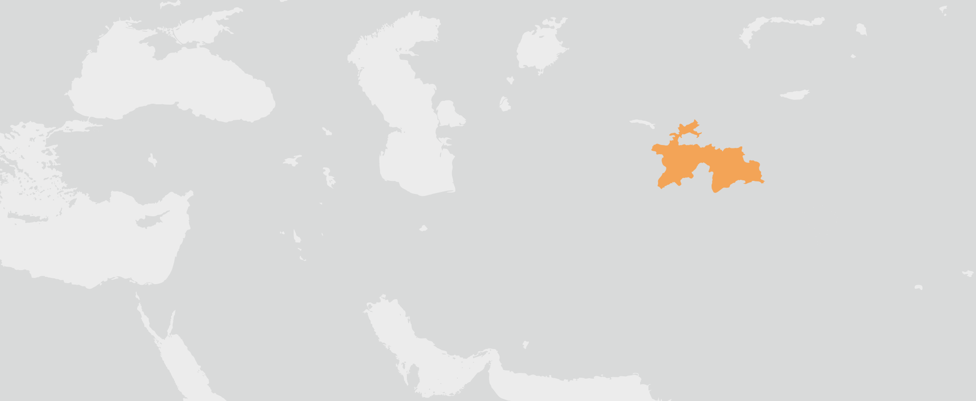 Tádžikistán - umístění na mapě
