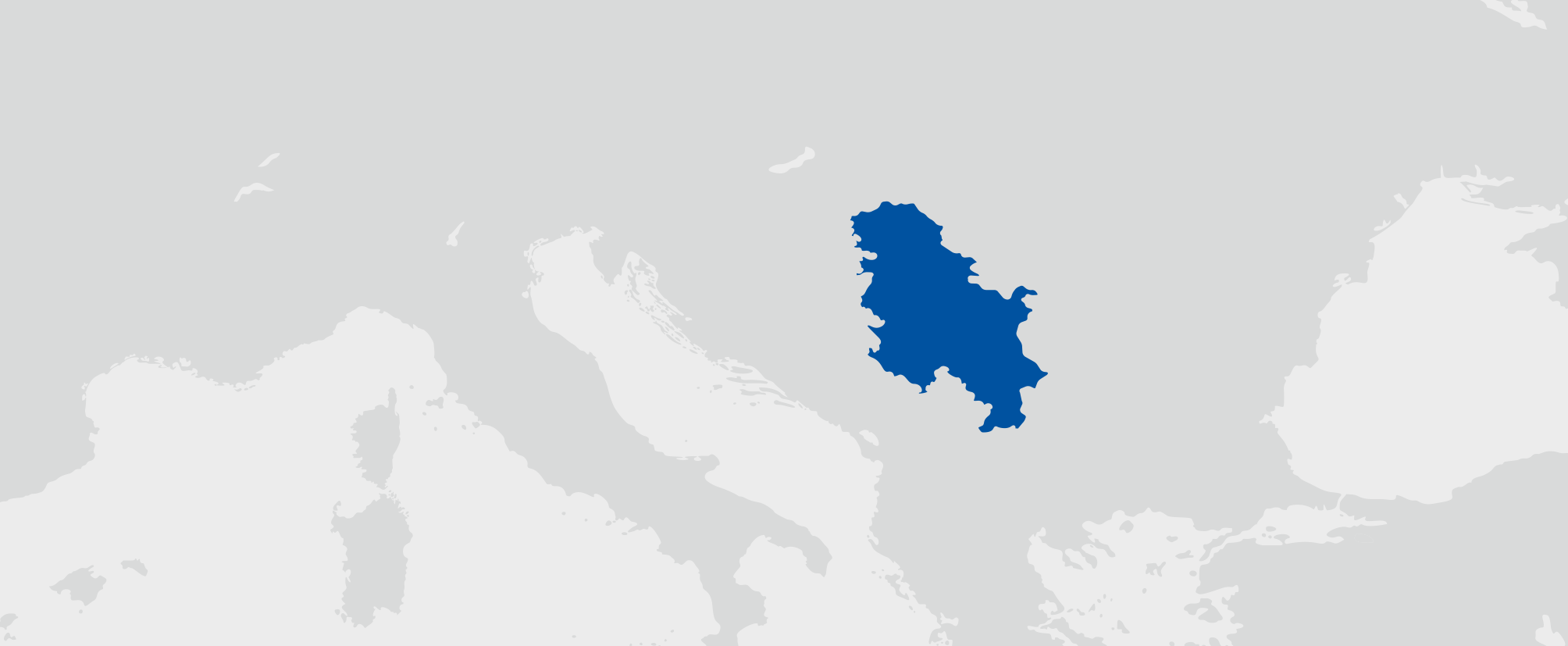 Srbsko - umístění na mapě