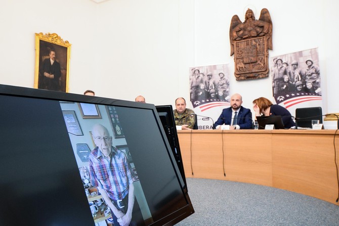 Tiskov konference ke Slavnostem svobody 2023 (fotografie: M. Pecuch)