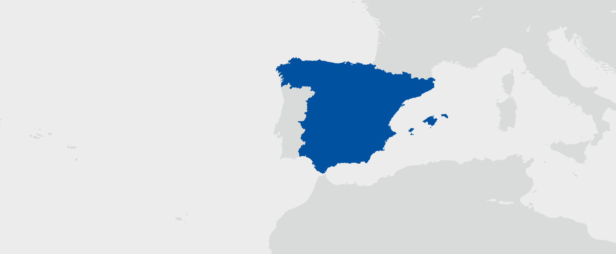 Španělsko - umístění na mapě