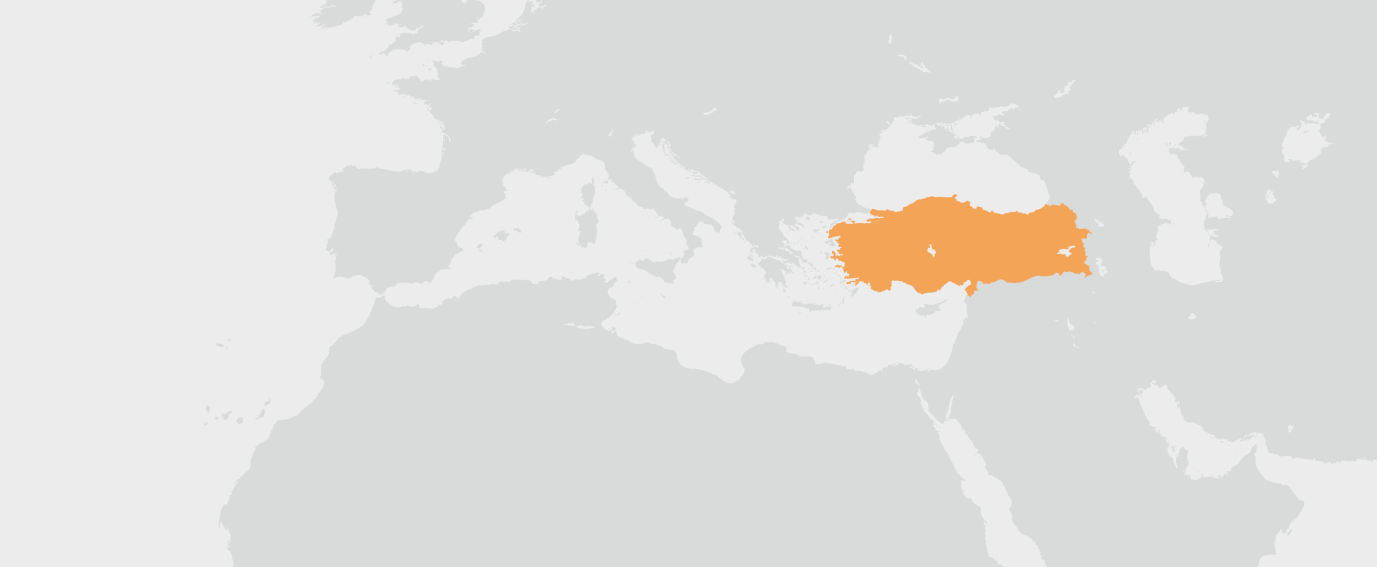 Turecko - umístění na mapě