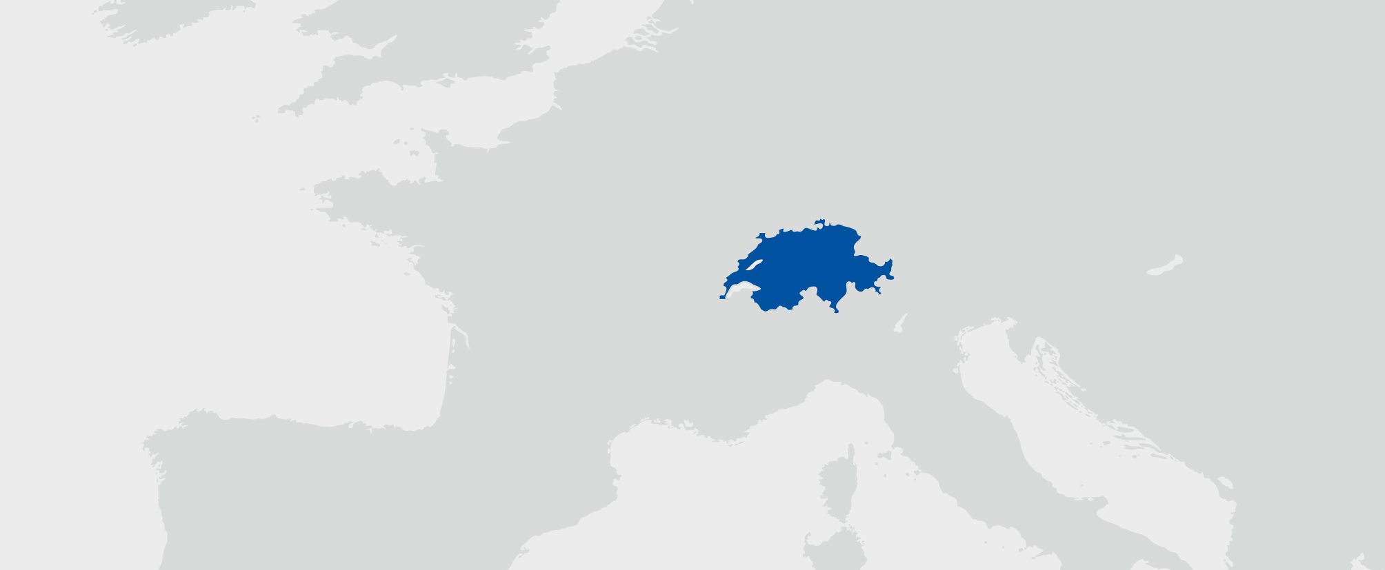 Švýcarsko - umístění na mapě