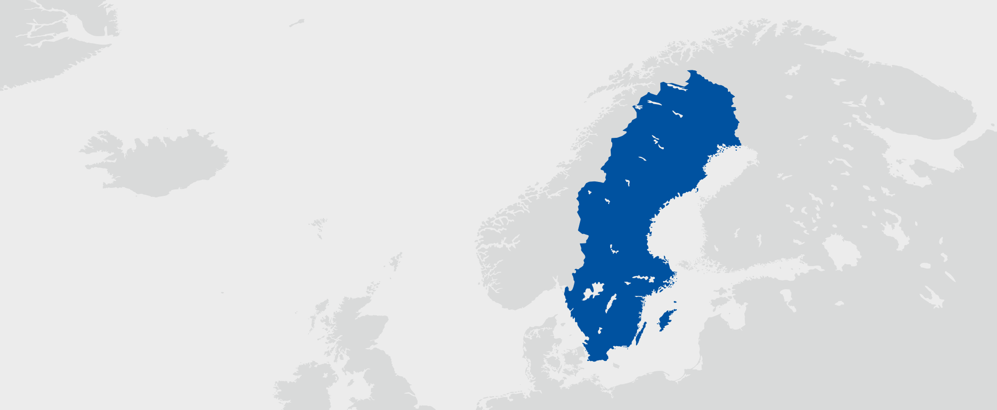 Švédsko - umístění na mapě