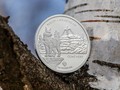 Mince vyobrazuje vrch Plech a ohroenho rysa