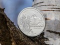 Mince vyobrazuje vrch Plechý a ohroženého rysa