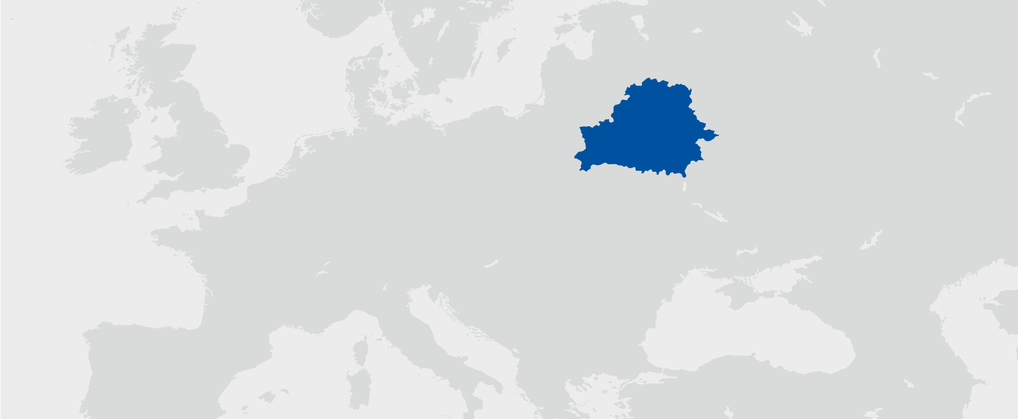 Bělorusko - umístění na mapě