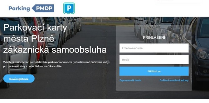 Parkovac karta (monost vyzen online)