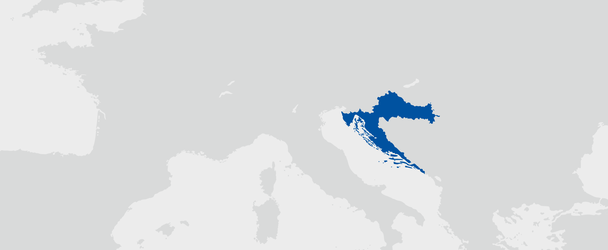 Chorvatsko - umístění na mapě