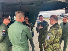 Generl ehka navtvil vrtulnkovou jednotku Heli Unit v Polsku 