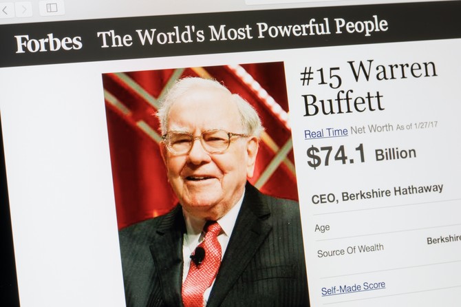 Warren Buffett, akcie