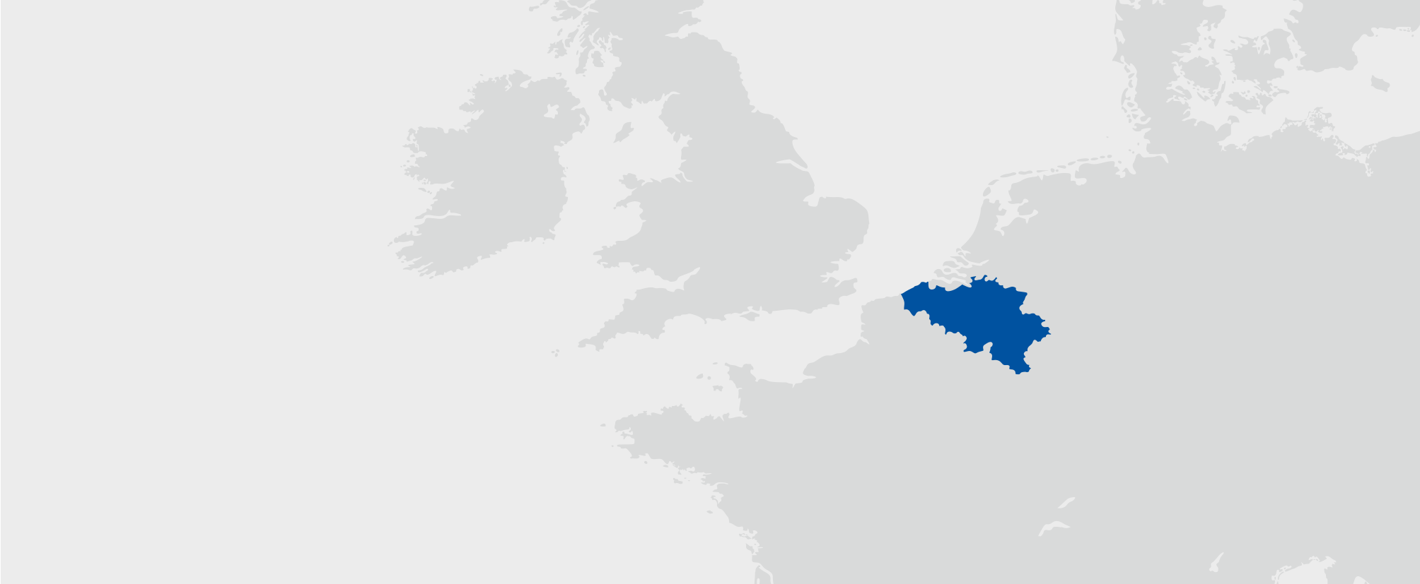 Belgie - umístění na mapě