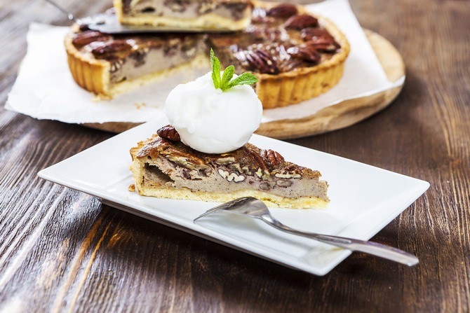 Recept na pekanový koláč Recept na sváteční pekanový koláč