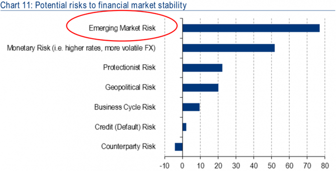 Rizika pro stabilitu trh podle investor