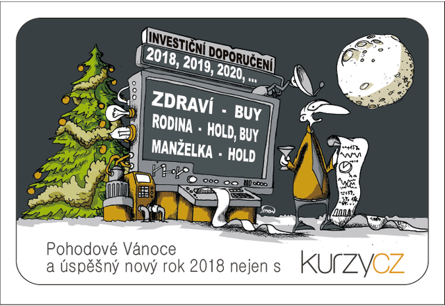 Kreslen vtip: Pohodov Vnoce a spn nov rok 2018 nejen s kurzy.cz. Autor: Marek Simon