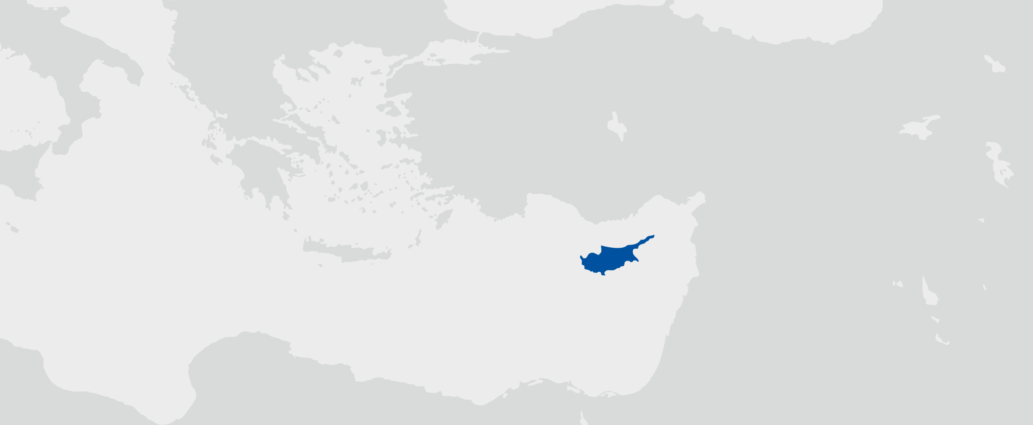 Kypr - umístění na mapě