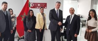 Tm Ecovis Casablanca Maroko s eskm velvyslancem kekem a jednatelem Ecovis Karimem