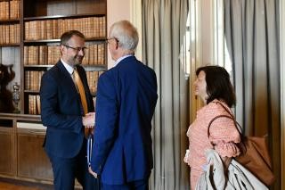 Nmstek ministra zahraninch vc Martin Smolek pijal pedsedu Parlamentnho shromdn Rady Evropy