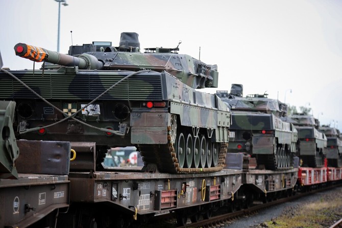 Pjezd tank Leopard na Slovensko