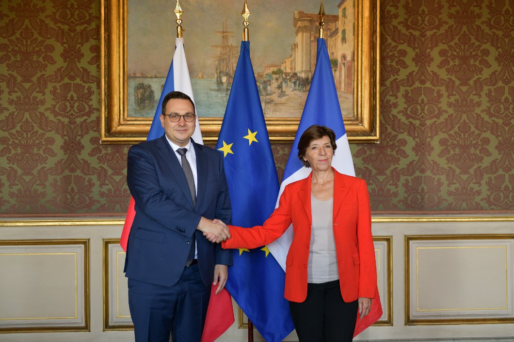 Le chef de la diplomatie tchèque Jan Lipavský s’est rendu en France