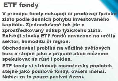 3. ETF fondy