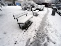 chodníky plné sněhu