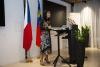 Ministryně zahraničí Lichtenštejnska Dominique Hasler během slavnostní recepce při příležitosti státního svátku ČR ve Vaduzu