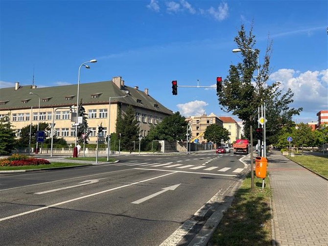 Kiovatka ulic Jinsk a Na Celn je obnovena v pvodnm rozsahu