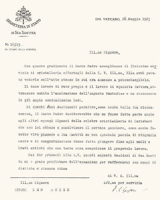 dkovn dopis Moser 1923