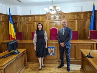 Corina-Alina Corbu a Petr Angyalossy v jednac sni Nejvyho kasanho soudu Rumunska